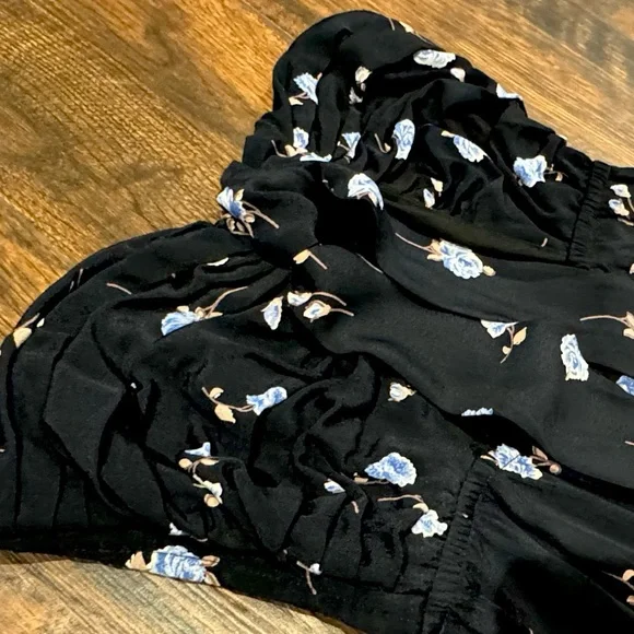 For Love And Lemons Black Floral Mini Dress - Picture 8 of 10